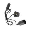Plastic Black E27 Pet Reptile Heating Lamp Stand Safety Switch Light Bulb Holder Lampshade