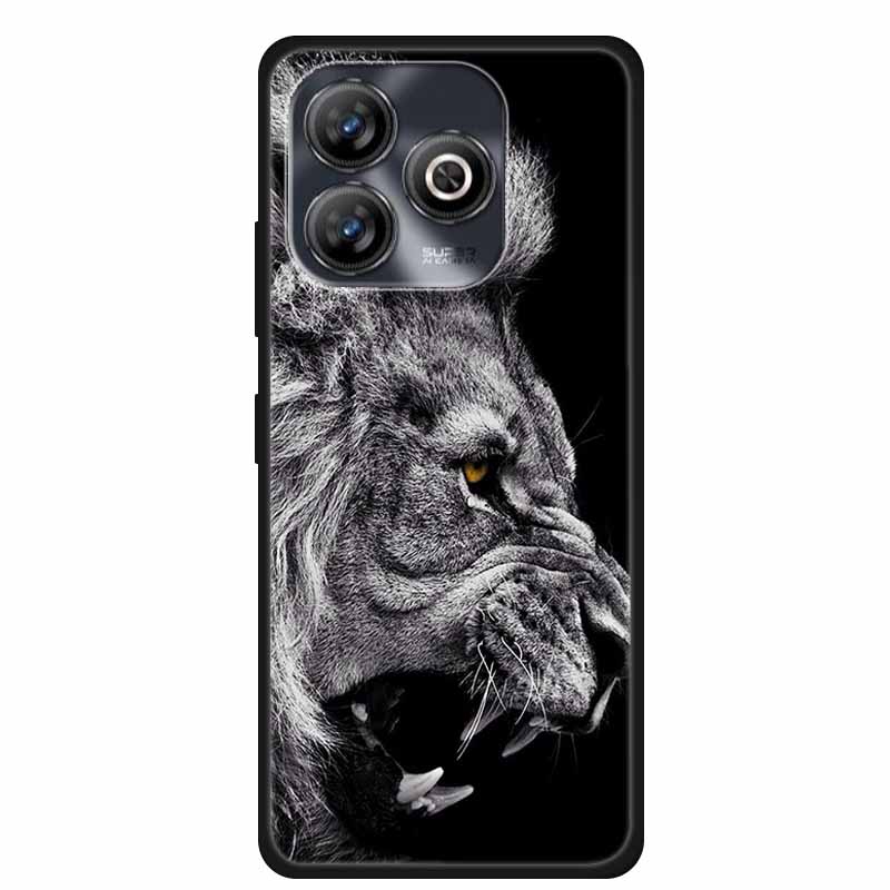 Чехол для ZTE BLADE A75 4G Животные Мягкий Силикон ТПУ Чехлы для Телефона Задняя Крышка Для ZTE BLADEA75 Ударопрочный Волк Защитник Крутой Coque