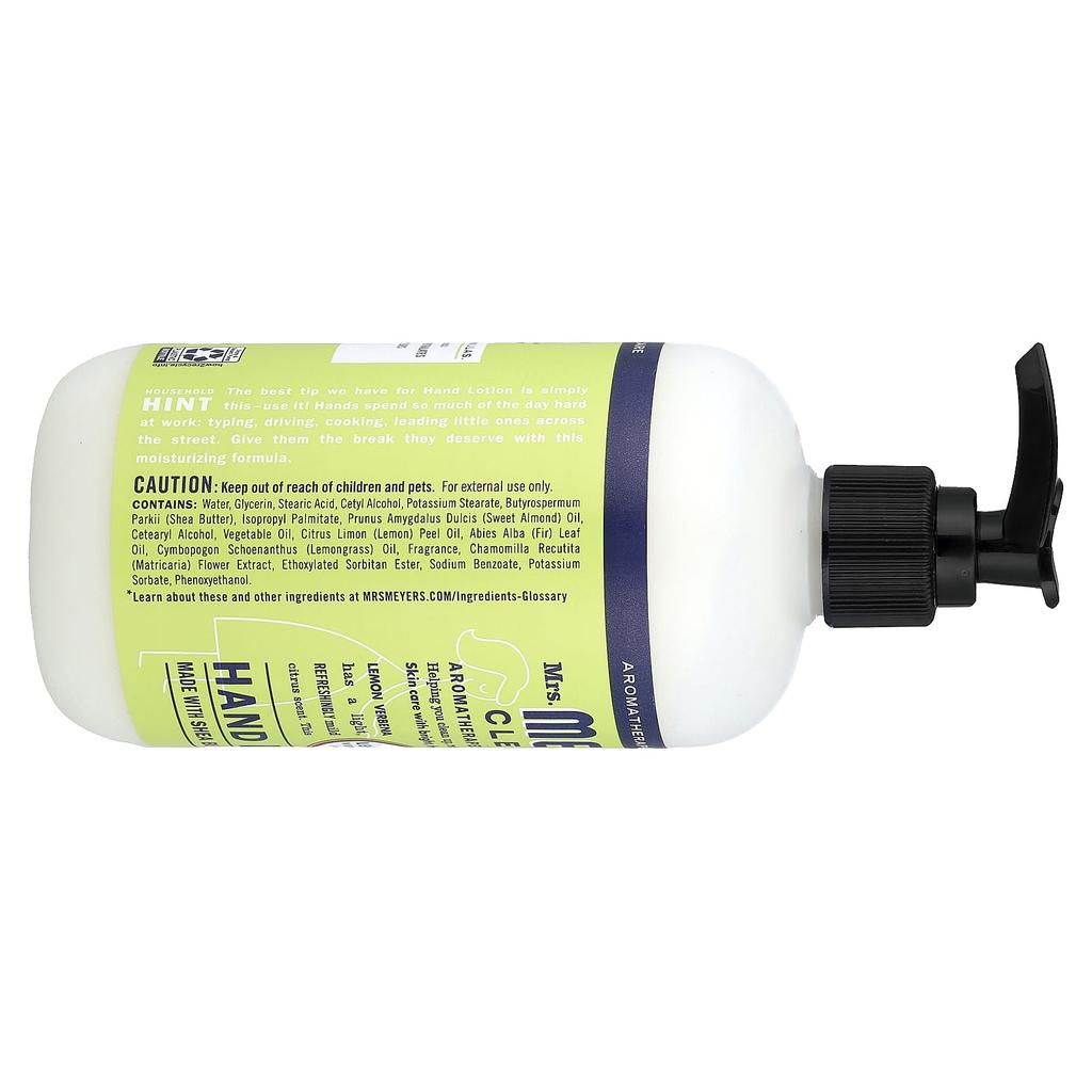 Mrs. Meyers Clean Day, Hand Lotion, Lemon Verbena, 354 Ml (12 Fl Oz)