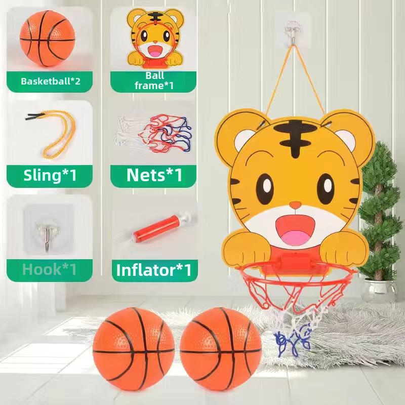 Wall-Mounted Indoor Basketball Hoop Toy for Boys, Ages 1-3