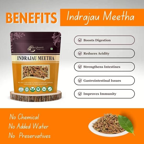 Brijbooti Indrajau Meetha 200 Gr | Wrightia Tinctoria | Inderjoo Sweet | Indra Jau | indrajav Mtha | Indrajo | Indrajao Seeds | Wrightia Tinctoria