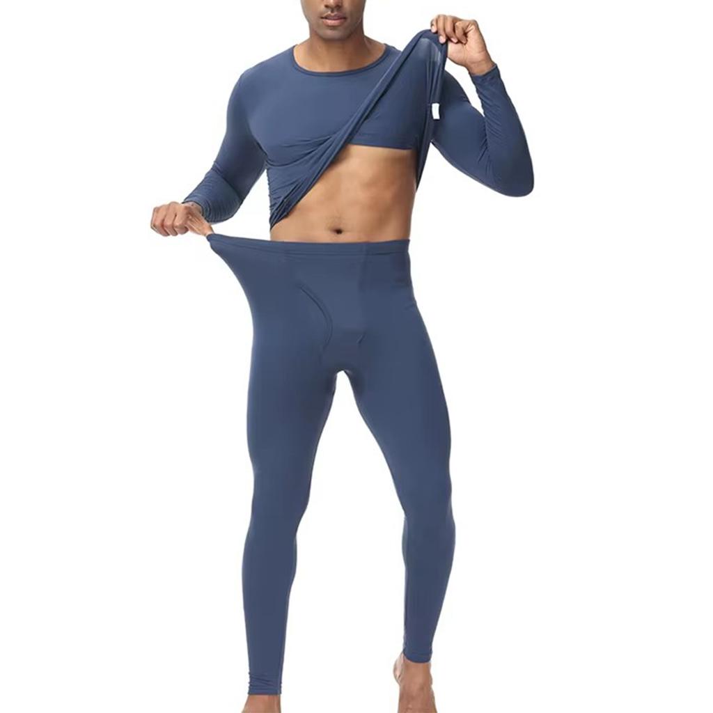 Термобелье Теплый базовый слой Рубашки Компрессионные длинные кальсоны Комплект для мужчин Холодная погода Зима Длинные рукава Удобные брюки Мягкий верх