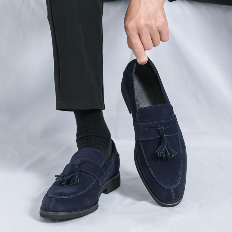 Модная Высококачественная Мужская Дышащая Повседневная Обувь Su Le Fu Модный Бренд Мужская Весенняя Удобная Остроносая Формальная Деловая Кожаная Обувь