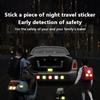 10 шт. светоотражающая предупреждающая наклейка на автомобиль, лента безопасности, предупреждающая о столкновении, светоотражающая наклейка на багажник автомобиля, мотоцикла