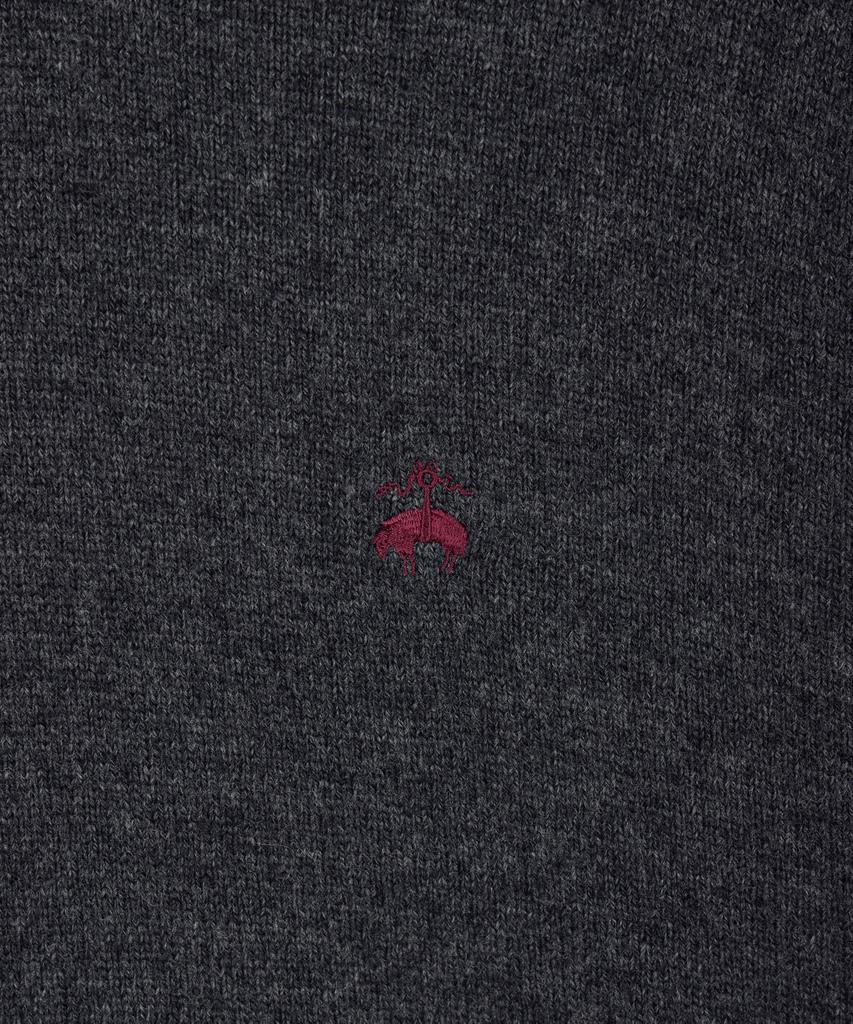 BROOKS BROTHERS [Heritage] Wool Cashmere Solid Sweater (Charcoal) (Bbwrmhg412)