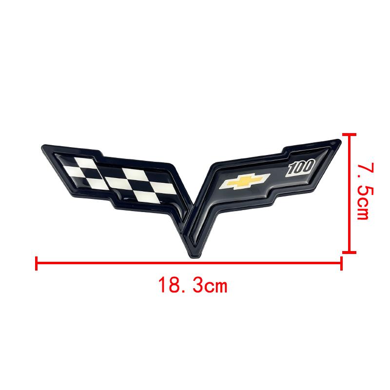 3D ABS Автомобильный Значок Для Chevrolet Corvette C5 C6 C7 C8 Задний Багажник Передний Капот Наклейка Заменяющий Значок Внешнее Украшение