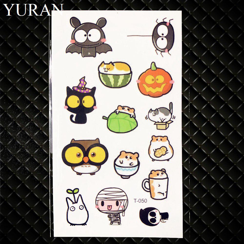 1PC Sexy Feather Words Black Letter Temporary Tattoo Body Art Drawings Sticker Hand Tatoo Childrens