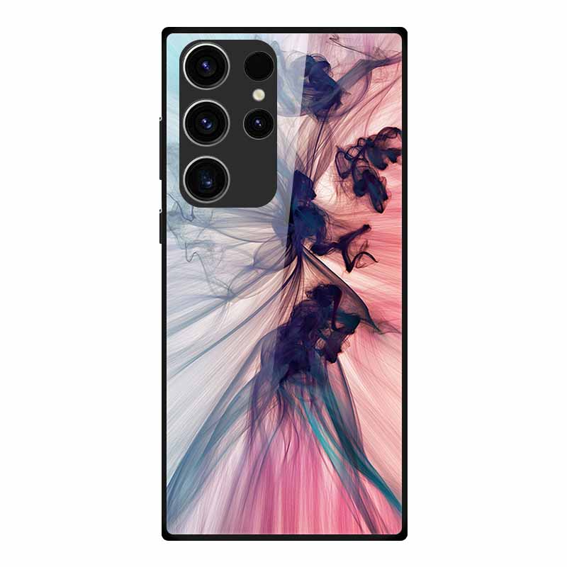 Чехол для телефона Samsung S23 Ultra Задняя крышка Чехол Закаленное стекло Мягкий Funda Для Samsung Galaxy S23 Plus Чехол S 23 + Ultra Coque