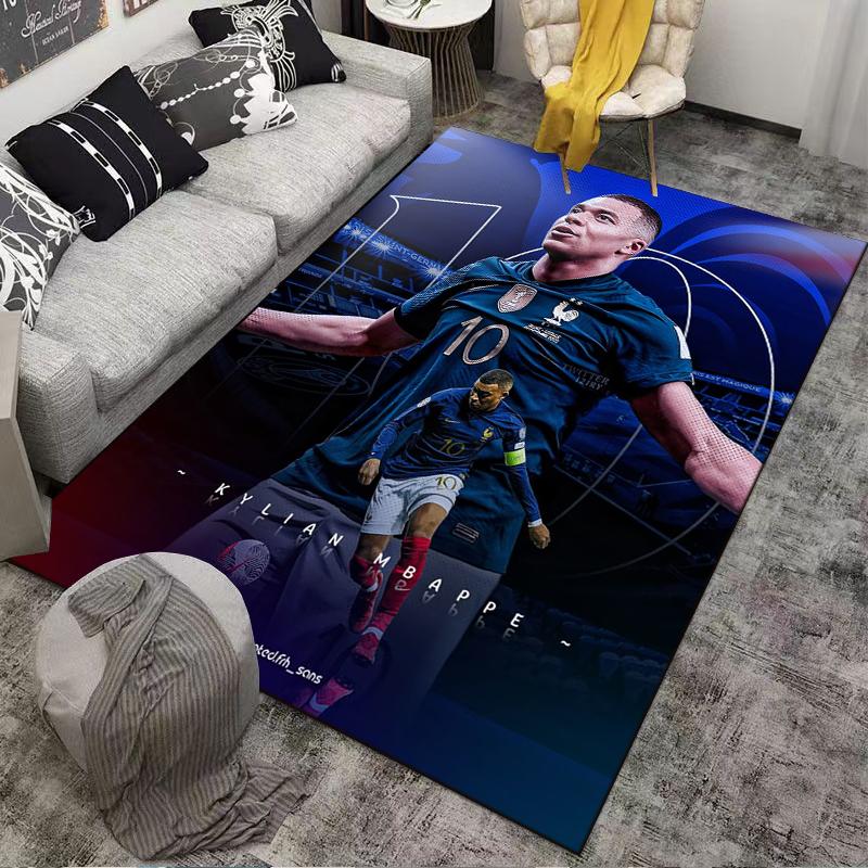 "Soccer Star carpet" Designed floor mat, suitable as a non-slip mat for the living room or bedroom sofa