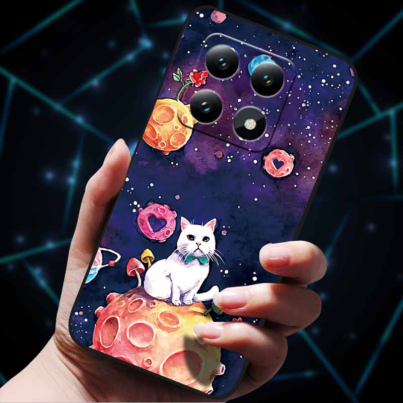 3D Flowers Emboss Fundas For Xiaomi 14T Pro 5G Case Soft Silicone Phone Cases for Xiaomi 14T 5G Back Covers Shell Mi 14T Pro Bag