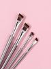 4PCS Liquid Eyeliner Brush Ultra Thin Fine Oblique Angle Flat Head Eyebrow Brush