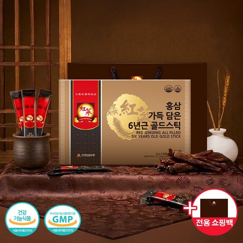 Goryeo Ginseng Distribution Red Ginseng Packed 6-Year-Old Gold Stick Set 12g 60 pcs