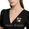 Брошь Сердце Любви для Женщин Подарок Ювелирное Украшение на День Святого Валентина Аксессуары для Одежды для Свадебной Вечеринки