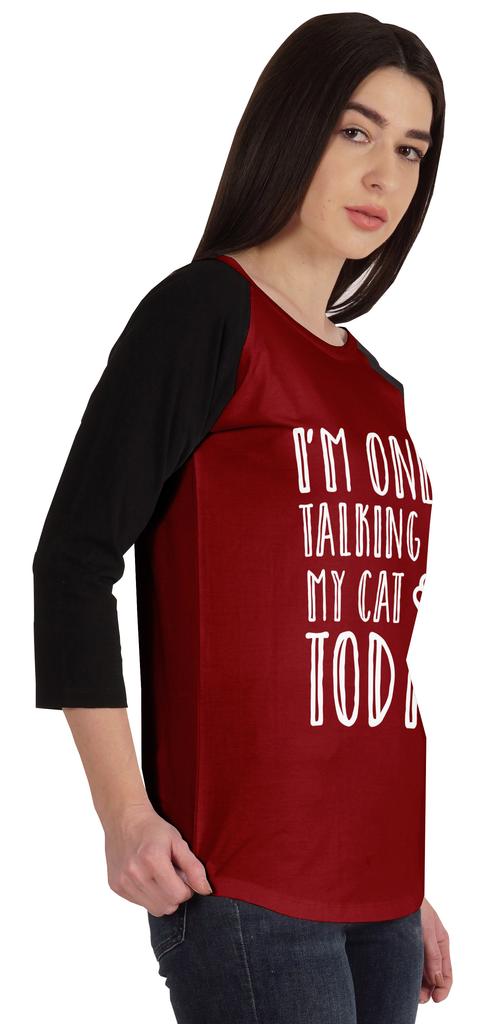 Inkmeso Я сегодня разговариваю только со своим котом. Милые футболки для любителей кошек.