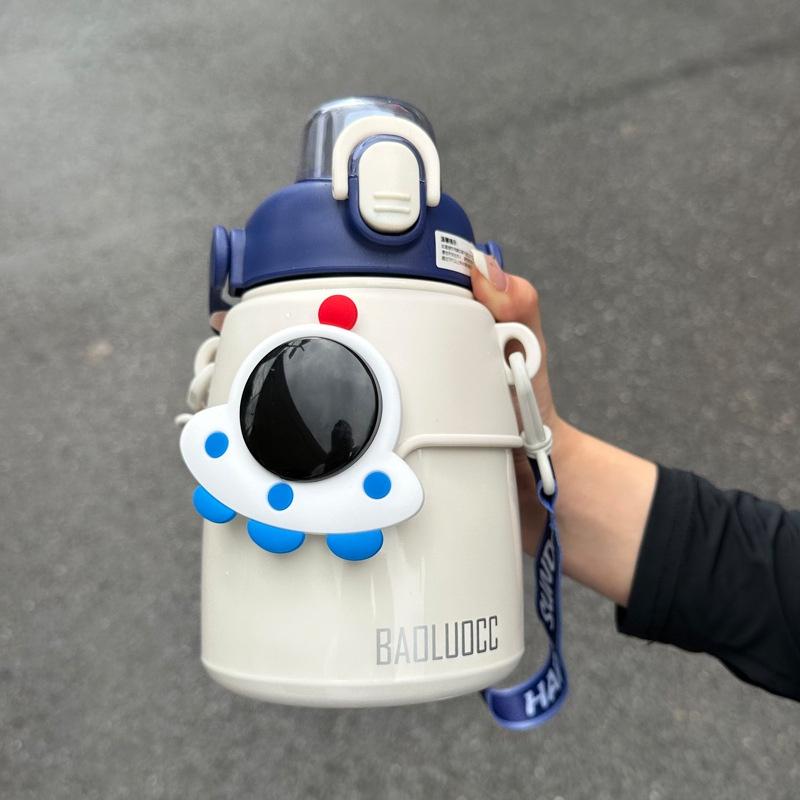 Стильная термокружка Hseen для детей, портативный термос, внутренняя часть из нержавеющей стали 316, внешняя часть из нержавеющей стали 304, вместимость 850 мл