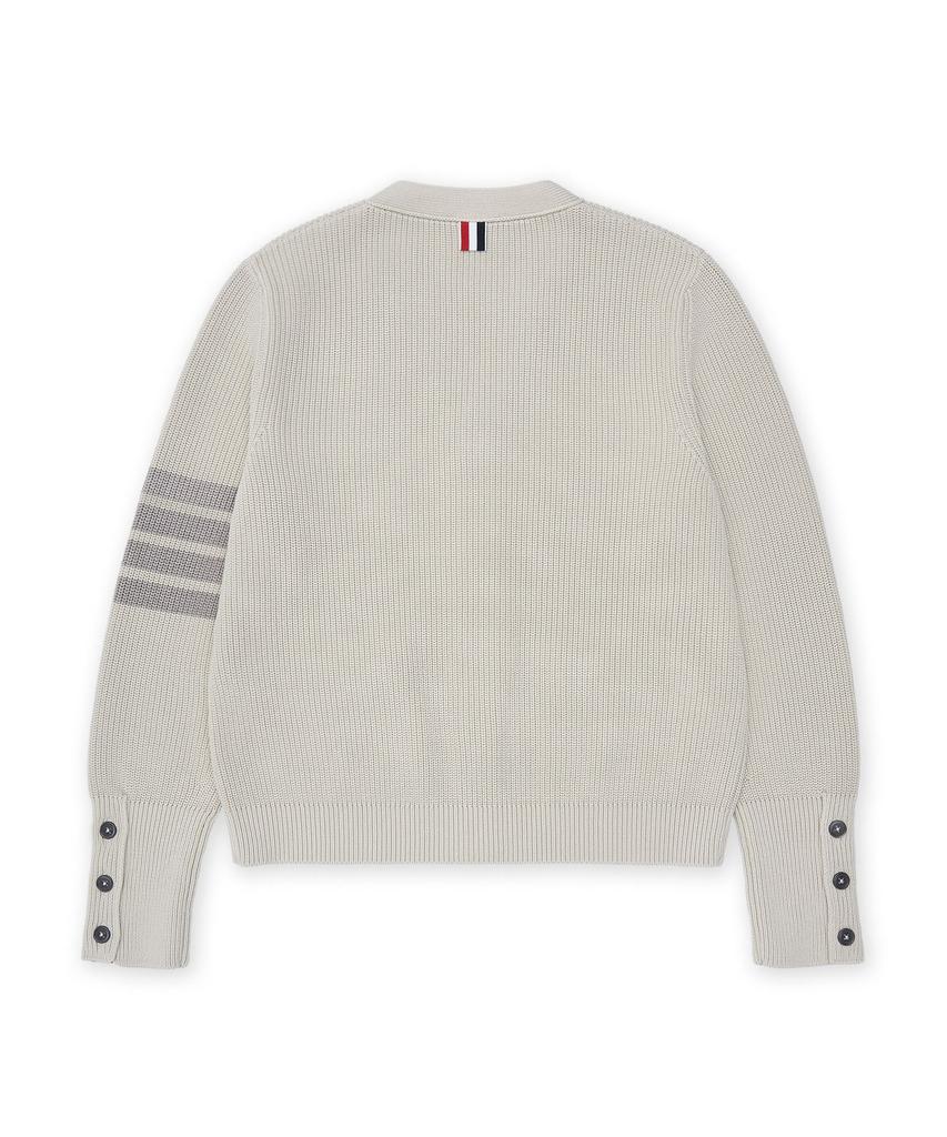 Thom Browne Garment Dyed 4-Bar Cardigan - Beige / Mkc635Ay3065260