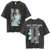 Britney Spears Oops! I Did It Again Tour 2000 Merch Vintage Washed T Shirts Women's Cotton Short Sleeve T-shirts