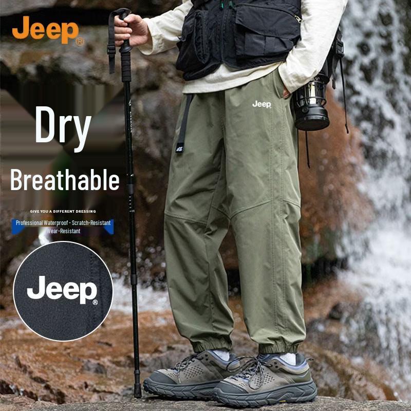 JEEP Men's Summer Lightweight Cargo Jogger Pants