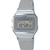 CASIO Цифровые часы Винтажная серия A700WM-7A Металлический сетчатый ремешок Мужские Женские Серебристые Зарубежные...