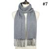British Style Scarf Suitable For Men And Women, Imitation Cashmere Long Scarf, Warm And Versatile Decorative Scarf, Tassel Shawl