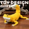 Подвижная модель леопардового геккона, 3D-печать, реалистичное искусство рептилий, поделки, украшение для дома, сада, офисного стола, классный подарок на фестиваль