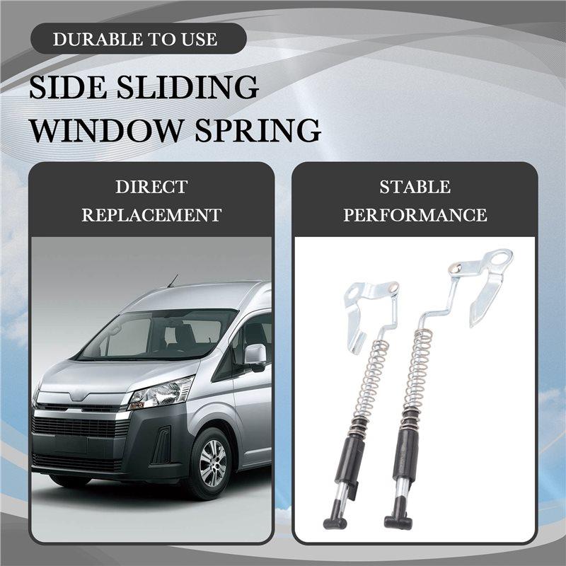 T42C-2 Pair Auto Side Sliding Window Spring Kit Accessories For Toyota Hiace Commuter/Grandia GL/Super Grandia GL 2005-2019