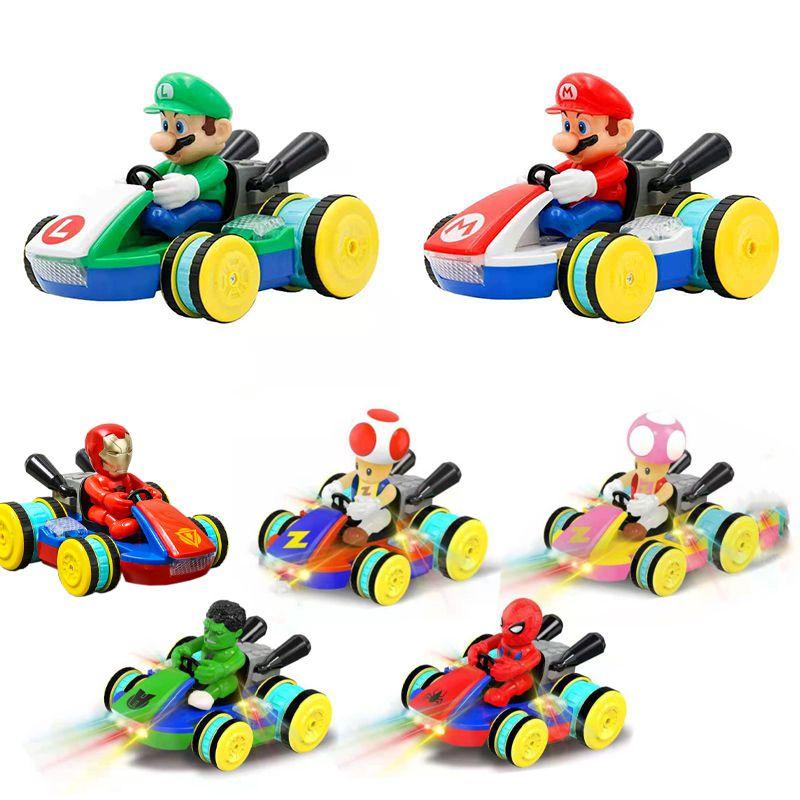 Super Mario Spiderman Hulk Iron Man Remote Control Car With Vibrant Lights And Fun Sounds