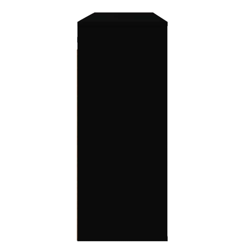 vidaXL Wandschrank Schwarz 80x33x80 cm Holzwerkstoff