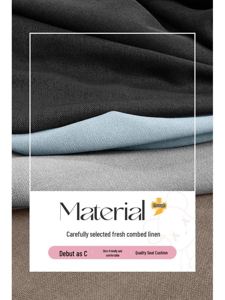 New BYD Seagull Five-Seat Cartoon Linen Car Seat Cushion