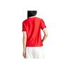 adidas Женская футболка Adicolor 3-Stripes в полоску Топы Малиновый IX5504