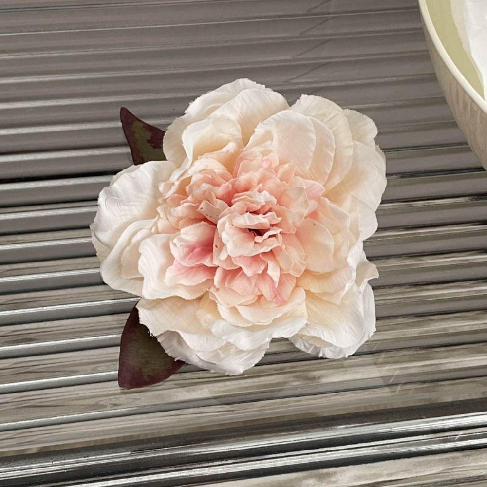 Цветок Искусственный Цветок Заколки для Волос Богемия Боковые Заколки Пион Цветок Заколка для Волос Женщины