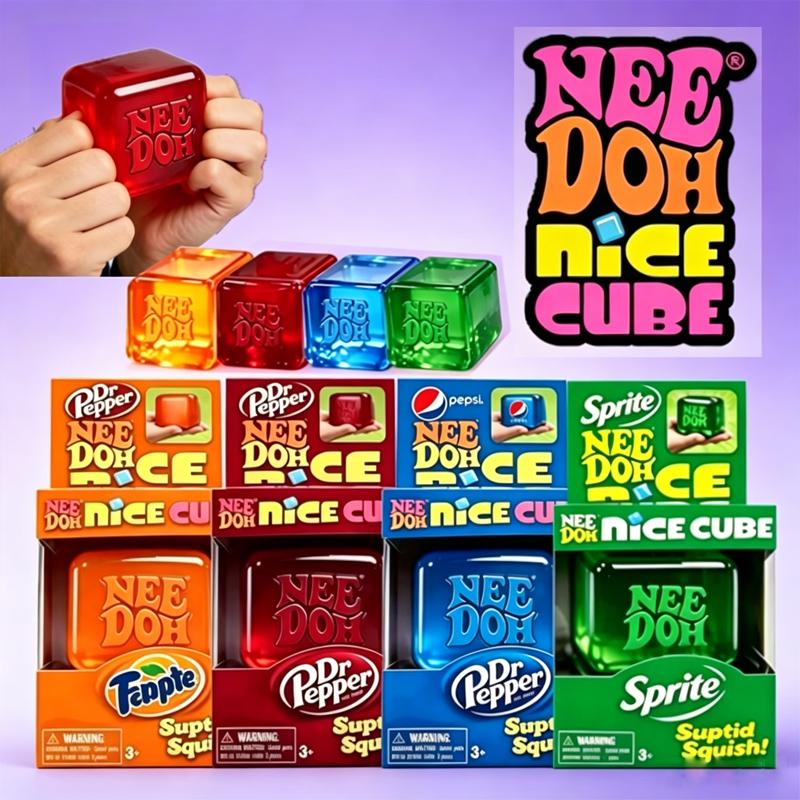 2026 новый Needoh Nice Сенсорный сжимаемый куб-игрушка для снятия стресса и игрушка для кончиков пальцев для сжимания и игры*-.
