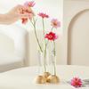 Креативный скандинавский стиль круглая стеклянная круглая ваза в деревянном искусстве гидропонные зеленые лотосные украшения стеклянные вазы настольный декор