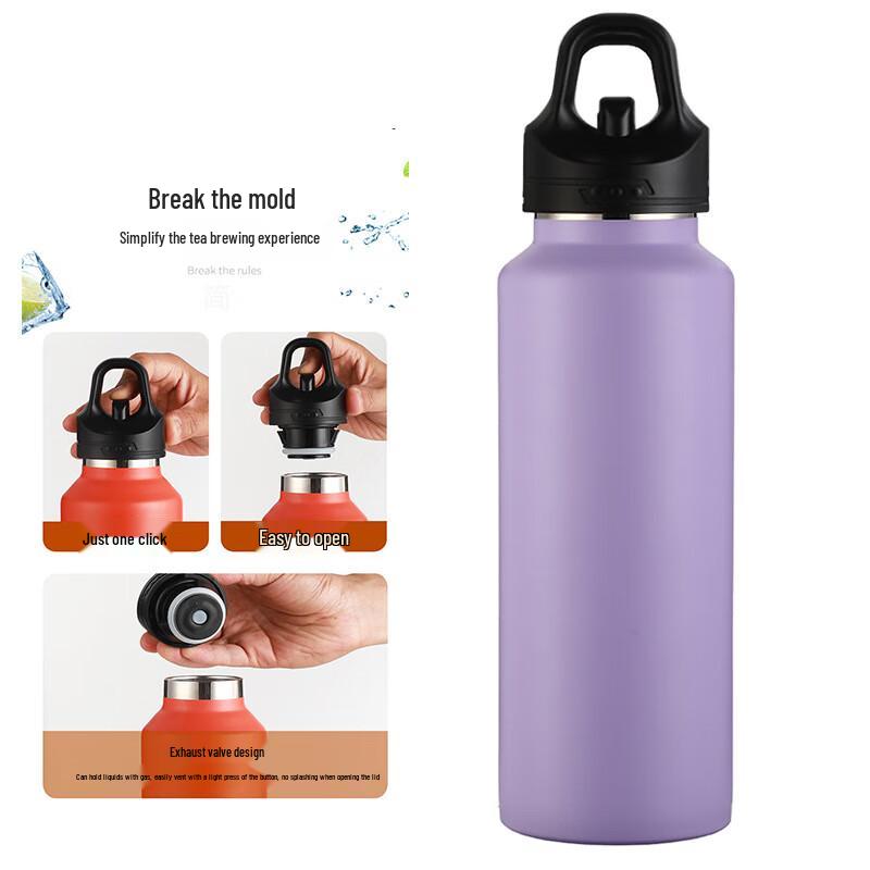 Shengjia 700ml 316 Stainless Steel Quick-Open Insulated Sports Bottle