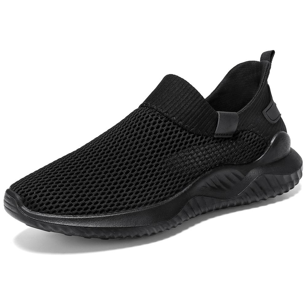 Fashion Men 2024 Spring/Summer New Mesh Single Shoes Lazy Kick Men's Shoes Soft, Breathable, and Cool Sports Shoes