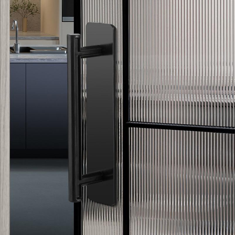 Прочные самоклеящиеся пластиковые ручки для дверей, гладкий дизайн, не ржавеют, легко чистятся, дверные ручки для алюминиевых, деревянных, стеклянных дверей