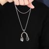 Men's Hip-Hop Titanium Steel Rock Music Pendant Necklace
