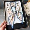 Luxury Silk Skinny Headwear Scarf Women Print Spring Neck Tie Hair Hand Bag Ribbon Wrist Belt Foulard Headband