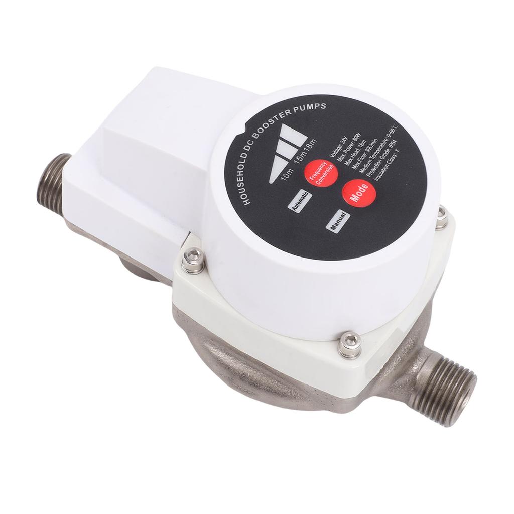 Smart Shower Water Pressure Booster Pump Variable Frequency 475.5GPH 80W 26.1PSI Energy Saving G1 2in Inlet Outlet