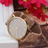 Women's Watch / Vintage Leather Strap with Quartz Watch