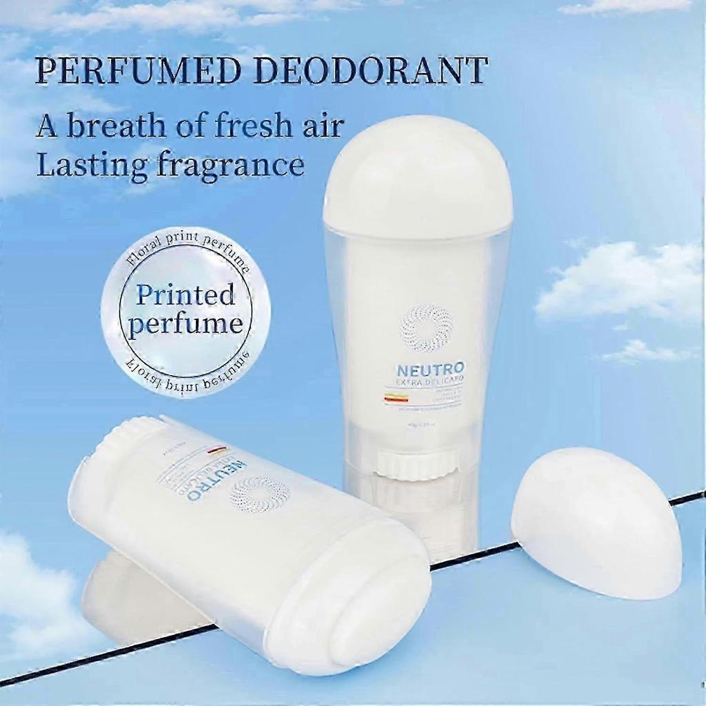 Antiperspirant Women's Deodorant Stick with Triple Moisturising-12H Sweat & Odour Protection Natural Deodorant - Against White Marks for Men & Women
