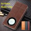 Magnetic Adsorption Leather Fitted Case for Huawei Honor Magic 5 Lite /Honor Magic5 Lite Flip Cover Protective Case Fundas Coque