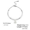 Charm Animal Dragonfly Pendant Double Layer Bracelet for Woman Wedding Stainless Steel Bracelets Engagement Fashion Jewelry