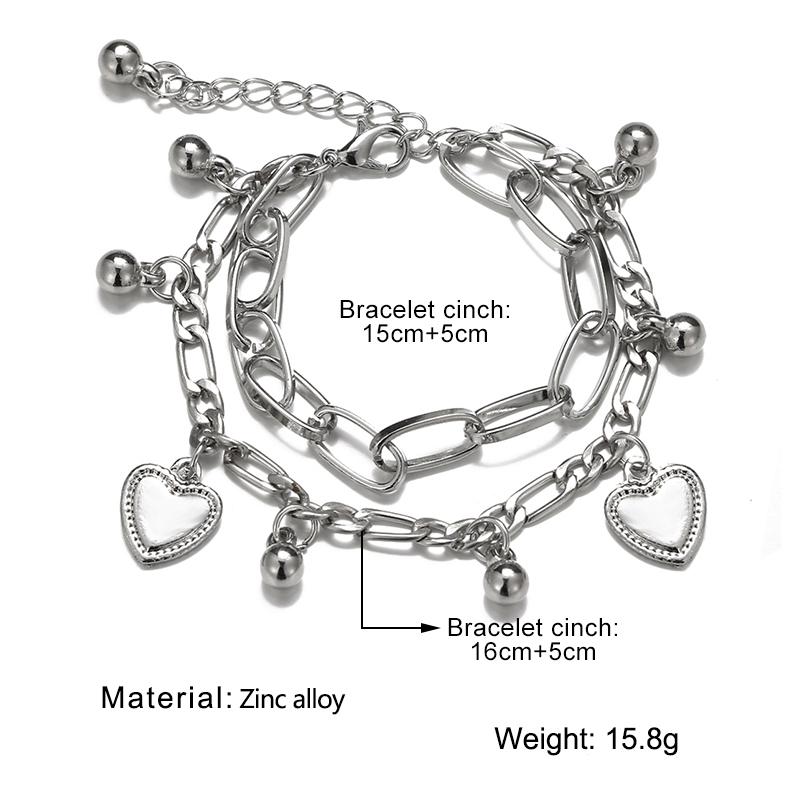 Ретро двухслойный браслет «Человеческий аватар», женский нишевый индивидуальный хип-хоп, пара подруг, простые ювелирные изделия ручной работы