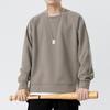 Men S Thick Crew Neck Fake Two Piece Loose Fit Sweatshirt