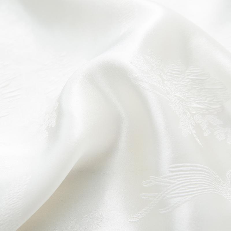 Рубашка из тутового шелка с парчой Сун - 100% натуральный шелк, плотность 35 момми, молодежный национальный стиль, крепдешин