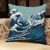 The Great Wave Off Kanagawa Pillow Case Pillowcase Doublesided Printed Sofa Cushion Bedroom Headboard Pillow