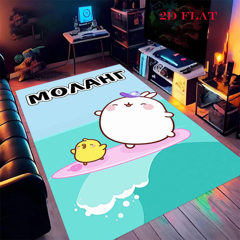 Molang Carpet Rug for Living Room Bedroom Home Sofa Decoration,Kids play Nonslip Floor Mat