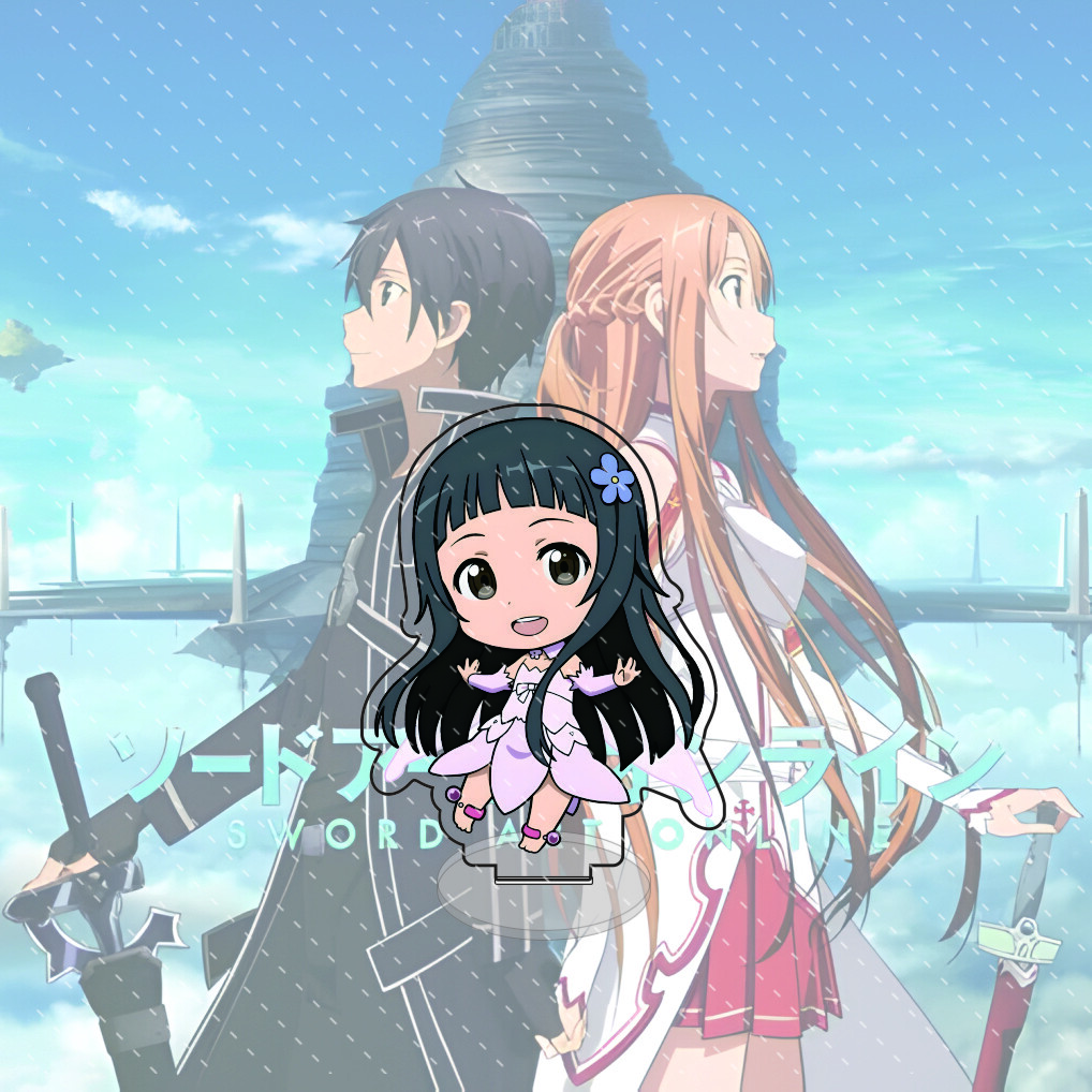 Аниме Sword Art Online Акриловая подставка Модель Фигурка Настольное украшение Коллекционный подарок 10 см