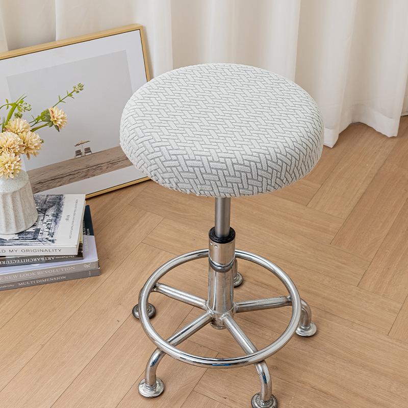 Round Stool Cover Hairdressing Rotary Chair Cover Bar Stool Cushion Lifting Protective Cover Half-pack Chair Cover